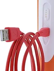 foto-kontor Replacement Cable Compatible with Ravensburger TipToi Pen Stylus Generation 4 USB Red Connection Cable Charging Data Cable for Charging Sync Data Transfer