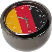 BUGUUYO Stick on Dashboard Car Clock Mini Tiny Analog Quartz Luminous Air Vent Clocks Self Adhesive Automotive Vent Clocks Watch Vehicle Clock for Dashboard Decoration
