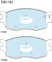 Bendix General CT Front Brake Pad Set for Kia Rio JB 1.4L G4EE Petrol 2005-2011 (for: Kia)