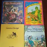 美國二手英文童書***CURIOUS GEORGE/SNOW WHITE AND THE SEVEN DW已售出喔***