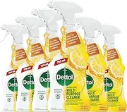 Dettol Healthy Clean Multipurpose Cleaner Trigger Spray Citrus Lemon Lime, 750mL x 6 Pack