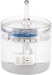 Automatic Water Bowl, Electric Cat Fountain, Filtration Watering Dish, with Quiet Filtration System, Automatic and Convenient, 1.5L, 15x15x14cm, for Pets, Dogs and Cats