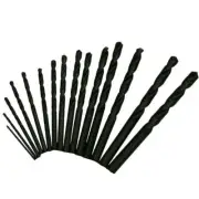 Straight Shank Twist Drill Bit Set Hard Grade Professional Power Tool Kit Black