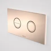 Caroma Invisi Series II Round Dual Flush Plate & Buttons (Metal) BRONZE rrp$364