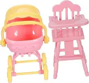 Doll High Chair Mini Carriage Boys and Girls Stroller Toy Stroller for Girls Doll Playthings