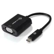 [UCVGA-ADP] 15cm USB Type-C USB-C to VGA Cable Adapter Support 1080P Black