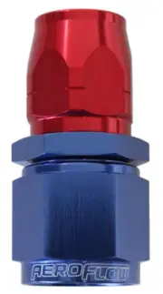 Aeroflow Stepped Straight End -16 Hose To -12AN Expander Hose End Blu