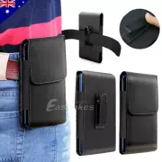 Leather Case Holster Pouch for Apple iPhone 15 14 13 12 Pro Max XS w/ Belt Clip