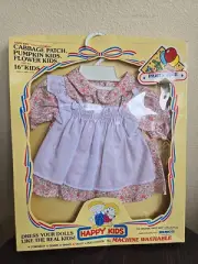 Vintage CABBAGE PATCH Doll DRESS & BONNET Outfit REMCO Happy Kids BOX