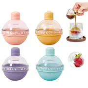 Bulb Design Creative Reusable Silicone Ice Ball Maker Sphere DIY Round Ice Molds for Cocktails Whiskey Drink