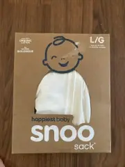 SNOO HAPPIEST BABY IVORY ORGANIC COTTON SWADDLE SLEEP SACK SIZE LARGE