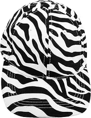 [BESTYASH] Cow-Stripe Outdoor Cap Unisex Cotton Peaked Sun Hat Stylish Design for Fishing Camping Beach Sun Protection Comfortable Fit White
