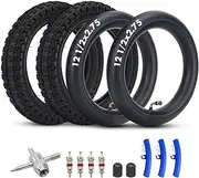 12.5x2.75 (12-1/2x2.75) Tire and Inner Tube Set for Razor Dirt Rocket MX350 MX400 Dune Buggy E-zip E500 E750 X-Treme eZip Mongoose Electric Scooter Parts 2 Pack