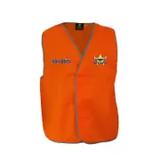 North QLD Queensland Cowboys NRL Hi Viz Work Vest Orange