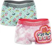 [Warner Bros] Women's Power Puff Girls, Tom & Jerry and Rick & Morty Boy Short Underwear 2pk in S, M, L, XL, 2-Pack Power Puff Girls Boyshort, Small