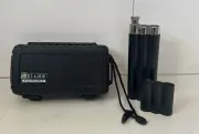 Herf A Dor 5 Stick Cigar Caddy Travel Humidor, 2 Cigar Pocket Flask