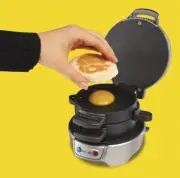 Hamilton Beach Breakfast Sandwich Maker with Egg Cooker Ring
