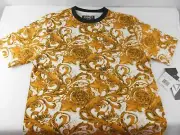 NWT G-Net Black and Gold Men's Trendy Small Shirt Stylish NEW **QUICK SHIP**