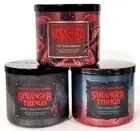 STRANGER THINGS BATH & BODY WORKS 3 CANDLE SET UPSIDE DOWN DEMOGORGON EDDIE