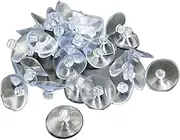 EKOCEV 10Pcs Transparent Soft PVC Suction Cups 18mm 20mm 30mm Mushroom Head Powerful Glass Suction Cup Button (Color : 30mm Suction Cup)