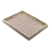 Bone Inlay Geometric Star Design Tray in Purple Color