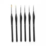 6Pcs/Set Paint By Numbers Brushes Extra Fine Detail Paint Brushes Artist Miniature Model Maker Tool Set For Oil Painting Gouache