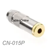 3.5mm (1/8") Stereo TRS Female Gold Plated Premium Copper Connector