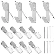 20 Sets Hangers for Office Pictures Brass Hooks Poster Hanging Strips
