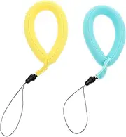 TEHAUX 2Pcs Floating Wristband Camera Float Strap for Underwater Use Comfortable Swim Wristband for Cameras and Binoculars Durable Neoprene Material