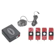 Dual CPU Car Reverse Backup Radar System With 4 White Parking Sensors Assistant (for: Fiat)