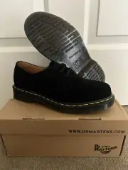 Dr. Martens AirWair 1461 Suede Black Shoes - Size US M7 W8 - DS