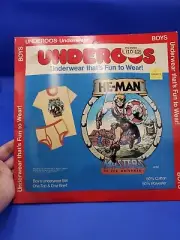 VTG He-Man Underoos Boys Underwear (L 10-12) Masters Of The Universe NIB 1982