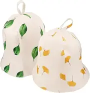 MOTHNUR 2pcs Sauna Hat Sauna Supplies Sauna Supply Bathing Caps Hat for Sauna Shower Hat Shower Caps Shower Cap Men Household Bath Caps Sauna Room Hat Bath Accessories Bathing Hat Bath Hat