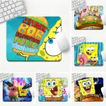 卡通 S-SPONGEBOB 鼠標墊 DIY 卡通動漫遊戲鼠標墊鍵盤鼠標墊流暢公司寫字桌墊