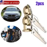 1/4" 2pcs Inflator Air Chuck Closed Flow Tire Chuck w/ Lock On Clip Heavy Duty