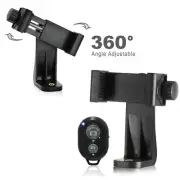 LimoStudio 2-Pack Universal Cell Phone Tripod Mount Adapters and Smartphone H...