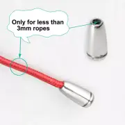 100pcs Plastic Bell End Stopper with Lid Cord Rope Lace Lock Lanyard Fastener