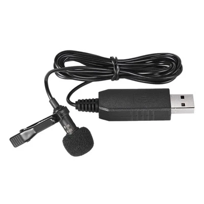150cm Clip-on Microphone,Portable Clip-on Omni-Directional Stereo USB7304