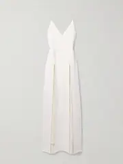 [KHAITE] KHAITE - Nonya Crepe Maxi Dress - White - US2 US 2 White