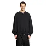 [ANN DEMEULEMEESTER] PRINT BRUSHED SWEATSHIRT Black