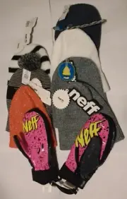 Neff Beanie Lot w/ Youth XL gloves