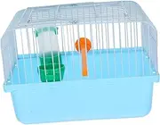 WOONEKY Portable Birdcage Portable Bird Cage Indoor Bird Cage Carrier Large Transport Hutch Aviary for Carriers Parrot Birdcage Travel Outdoor Aviary Hamster Carrying Blue Iron