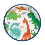 Dino-Mite Small Paper Plates (Pack of 8)