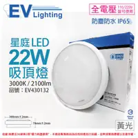 在飛比找ETMall東森購物網優惠-【EVERLIGHT億光】 LED 星庭 22W 3000K