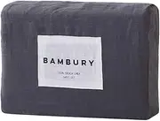 Bambury French Linen Sheet Set, Queen, Charcoal