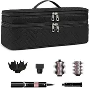 [ARLMEGOR] Double-Layer Carrying Case Apply to Revlon One-Step Hair Dryer, Travel Bag for Hair Volumizer/Styler,Water Resistant Storage Organizer Box,Compatible with FlexStyle Attachment (Bag Only)