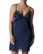 Simone Perele Satin Secrets Lace Trim Chemise