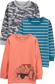 [Simple Joys by Carter's] Boys' 3-Pack Long Sleeve Shirts