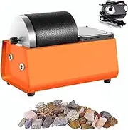 Professional Rock Drum Tumbler, Powerful Rock Tumbler Kit with Adjustable Speed, Uniform Vibration and Low Noise, Rock Polisher Machine for Rock Stone Coins, Metal, Geology Mineral