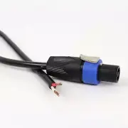 MR DJ CSMRAW25 25' Speakon Male to Bare Wire PA DJ Speaker Open End Raw Cable